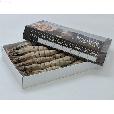 S38A 印度急凍原隻虎蝦(1kg/盒，約13~15隻/盒，鮮度極高)會員價HK$139.00/盒***新年早鳥優惠HK$128.00/盒****